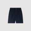 Leinenshorts mit elastischem Bund