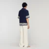 Lockeres Hemd mit Kontrastprint