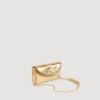 Mambo-Clutch aus Metallic-Leder