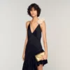 Mambo-Clutch aus Metallic-Leder