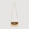Mambo-Clutch aus Metallic-Leder