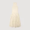 Maxikleid aus Baumwoll-Guipure mit Blumenmuster