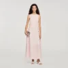 Maxikleid aus Jacquard mit Blumenmuster