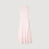 Maxikleid aus Jacquard mit Blumenmuster