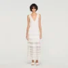 Maxikleid aus Pointelle-Strick