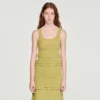 Maxikleid aus Strick mit Rüschen