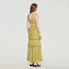 Maxikleid aus Strick mit Rüschen