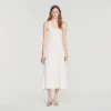Maxikleid aus Strick mit Strasssteinen