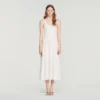 Maxikleid aus Strick mit Strasssteinen