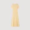 Maxikleid aus Strick mit Strasssteinen