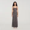 Maxikleid im Slip-Stil mit Blumenmuster