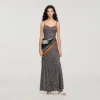 Maxikleid im Slip-Stil mit Blumenmuster