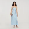Maxikleid in Satin-Optik