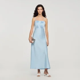 Maxikleid in Satin-Optik