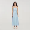 Maxikleid in Satin-Optik