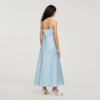 Maxikleid in Satin-Optik