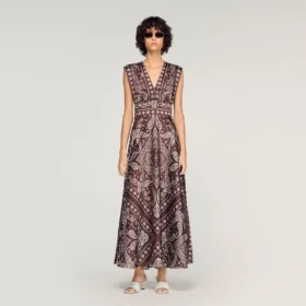 Maxikleid mit Bandana-Print