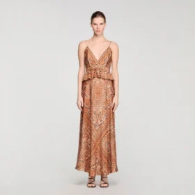 Maxikleid mit Bandana-Print