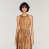 Maxikleid mit Bandana-Print