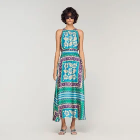 Maxikleid mit Blumenmuster