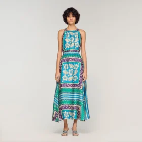 Maxikleid mit Blumenmuster