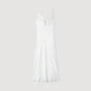 Maxikleid mit Satin-Optik und Schmucksteinen