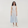 Maxikleid mit Spitzendetails