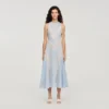 Maxikleid mit Spitzendetails