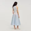 Maxikleid mit Spitzendetails