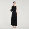 Maxikleid mit Strass-Blumenprint