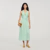 Maxikleid mit V-Ausschnitt und Blumenmuster