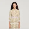 Midi-Kleid aus floraler Spitze