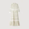 Midi-Kleid aus floraler Spitze