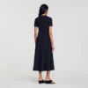 Midi-Kleid aus geripptem Strick