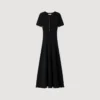 Midi-Kleid aus geripptem Strick