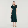 Midi-Kleid aus Pointelle-Strick