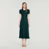 Midi-Kleid aus Pointelle-Strick