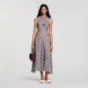 Midi-Kleid mit Gänseblümchen-Print