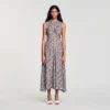 Midi-Kleid mit Gänseblümchen-Print
