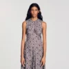 Midi-Kleid mit Gänseblümchen-Print