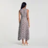 Midi-Kleid mit Gänseblümchen-Print
