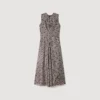 Midi-Kleid mit Gänseblümchen-Print