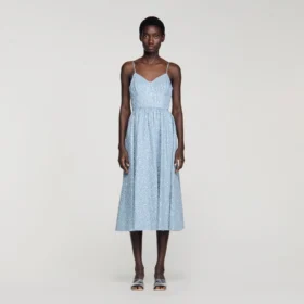 Midi-Kleid mit Pailletten