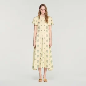 Midi-Kleid mit Paisley-Print