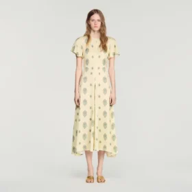 Midi-Kleid mit Paisley-Print