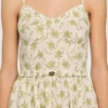 Midi-Kleid mit Trägern und Blumenmuster