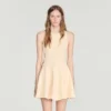 Mini-Kleid aus Blumenjacquard