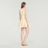 Mini-Kleid aus Blumenjacquard