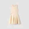 Mini-Kleid aus Blumenjacquard