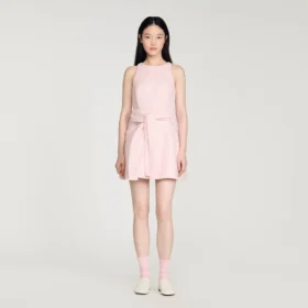 Mini-Kleid aus Tweed mit Pailletten
